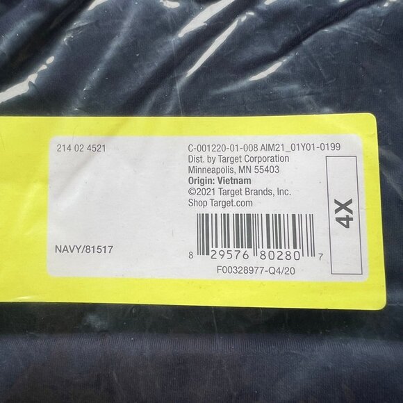 All in Motion Women's Contour Curvy High-Rise Power Waist Leggings 25" Navy 4X - Picture 3 of 4